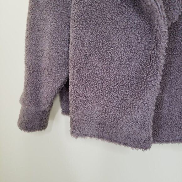 EXPRESS Women's Teddy Comfy Neutral Jacket Mocha Brown Large NEW Cabincozy - Picture 5 of 9